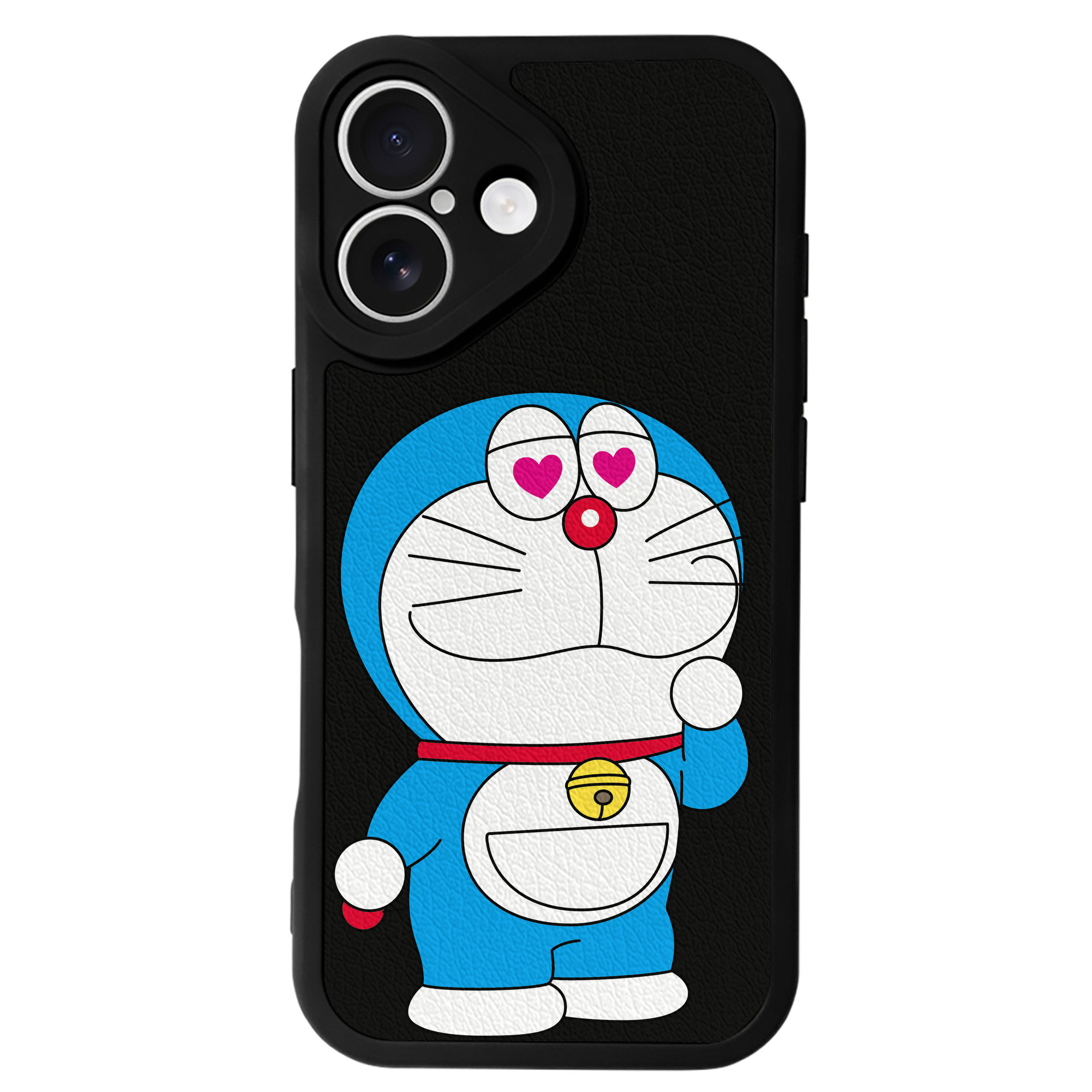 （画像用） ドラえもん Doraemon 【iPhone 16シリーズ対応】シリコンスマホケース（レザー調） 材質：シリコン